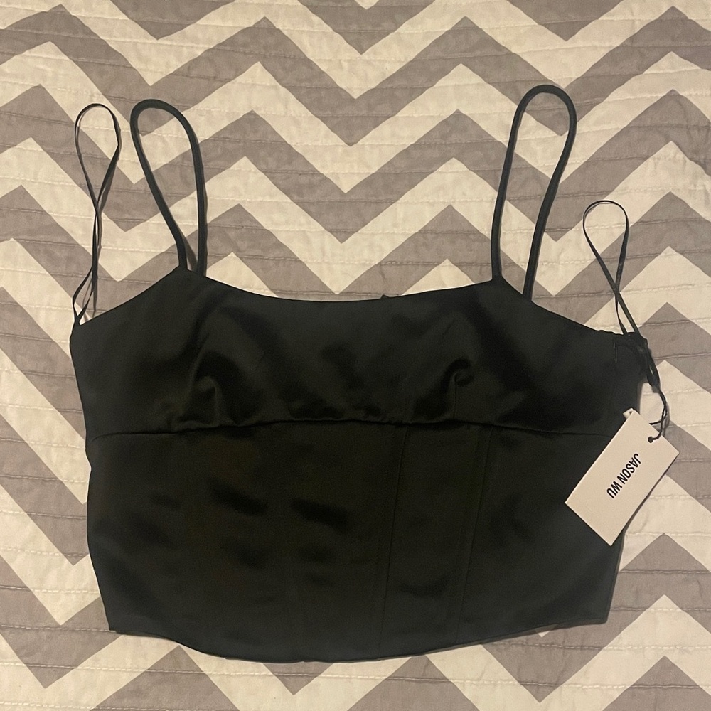 Jason Wu Black Corset Top